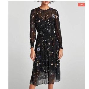 The 'Constellations Night' Chiffon Dress